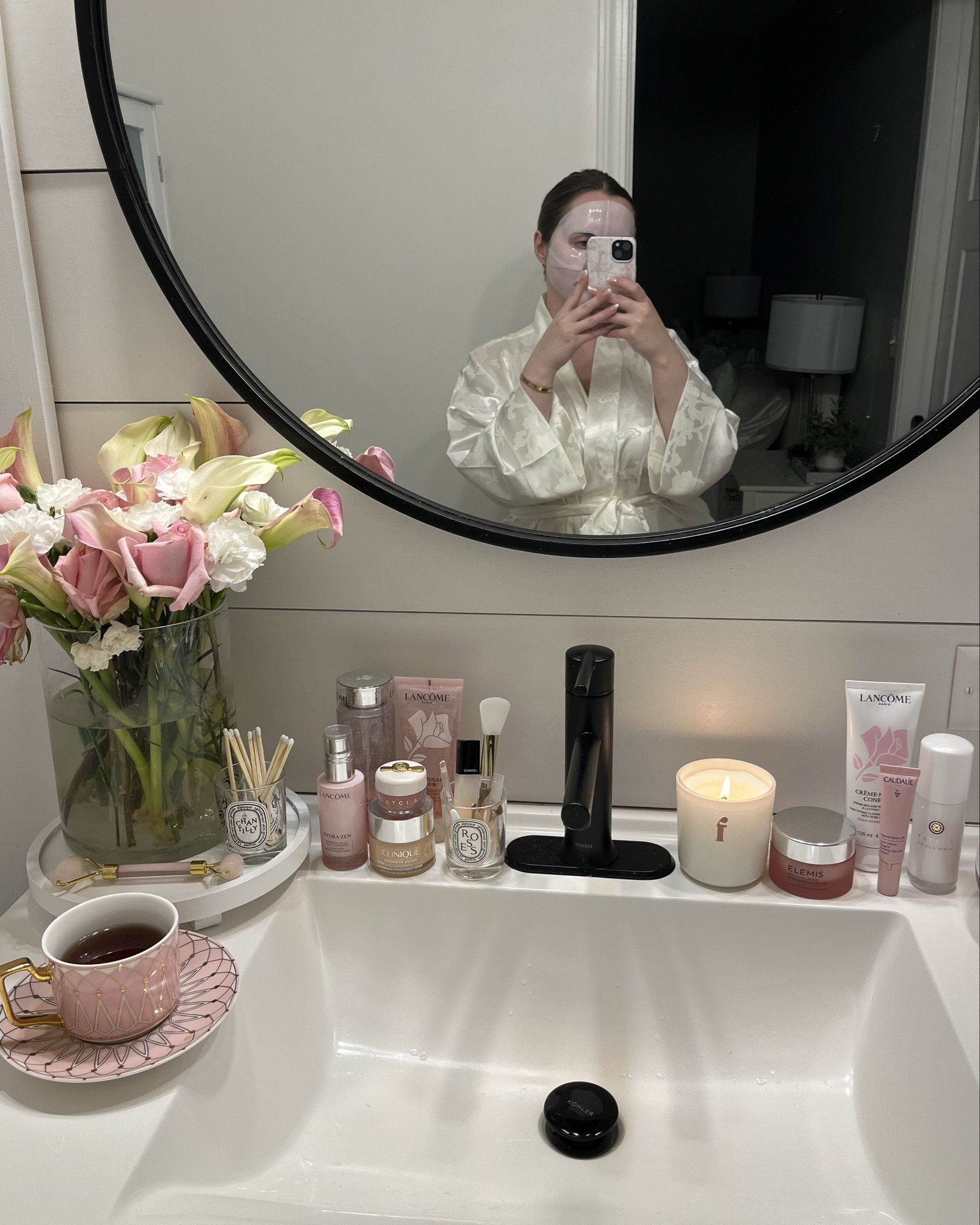 Self care nights > 🧖🏻‍♀️🤍🎀🫧

Beauty, skincare, pink, girly girl, bathroom, vanity, Sephora, bathrobe, self care aesthetic 

#LTKHome #LTKBeauty