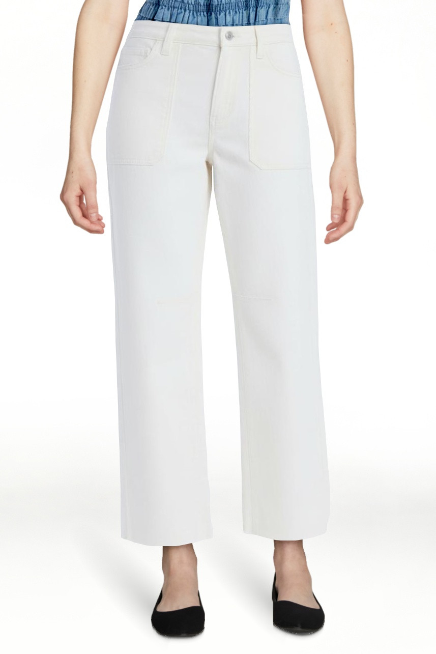 Free Assembly Women's Cropped Carpenter Barrel Jeans, 27" Inseam, Sizes 0-20 | Walmart (US)