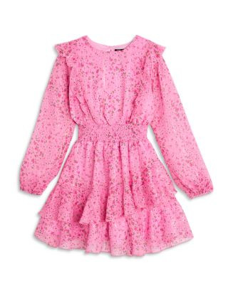 Girls' Ruffled Printed Mini Dress, Little Kid, Big Kid - Exclusive | Bloomingdale's (US)