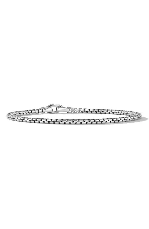 David Yurman Box Chain Bracelet in Sterling Silver at Nordstrom, Size Medium | Nordstrom