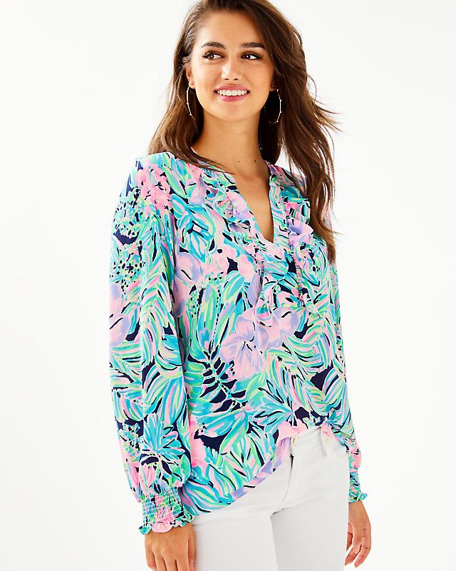 Angelika Ruffle Top | Lilly Pulitzer