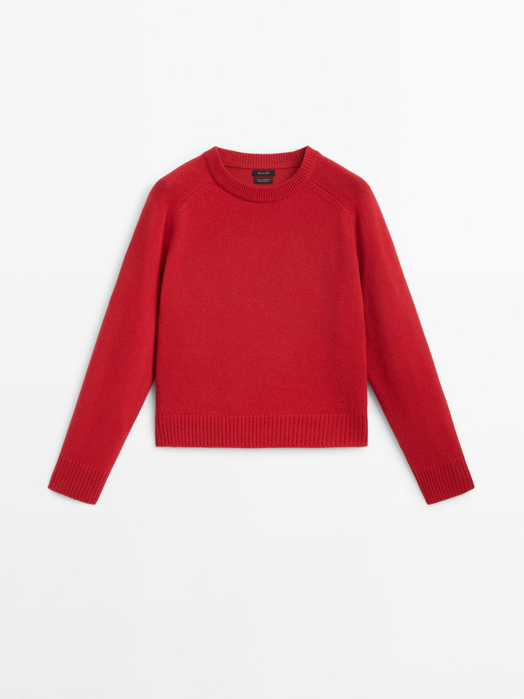 Wool and cashmere blend knit sweater | Massimo Dutti US