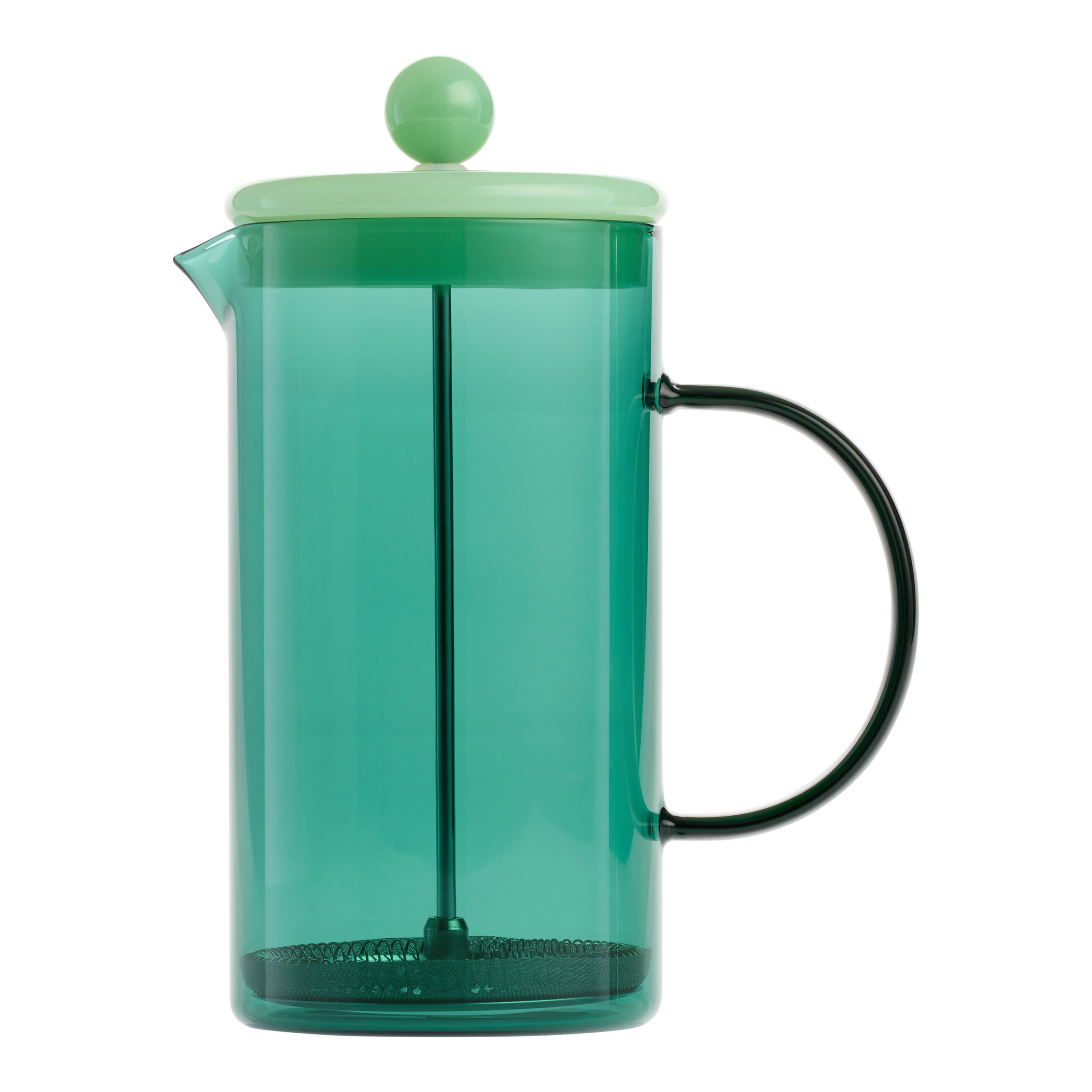 Handmade Tinted Borosilicate Glass French Press | World Market