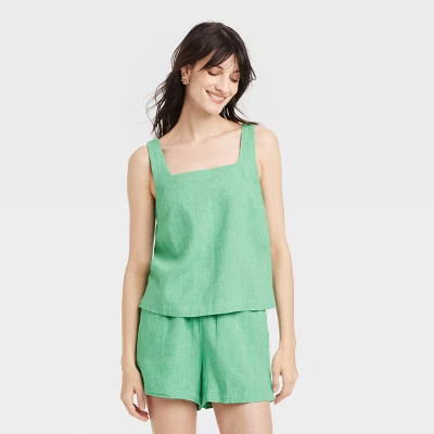 Women's Linen Tank Top - A New Day™ | Target
