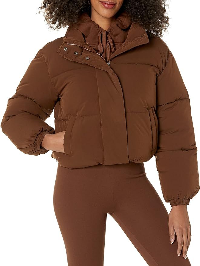 Amazon Essentials Women's Crop Puffer Jacket (Available in Plus Size) | Amazon (US)