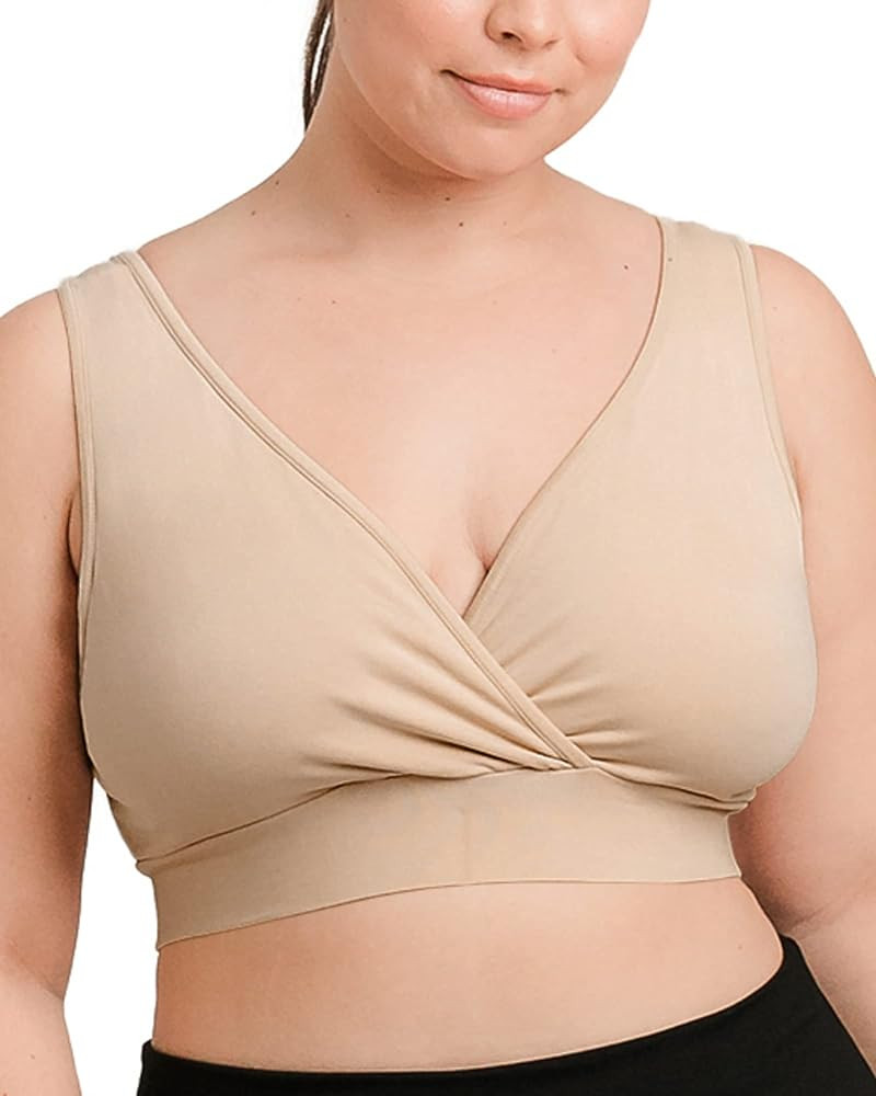 Kindred Bravely Organic Cotton Maternity & Nursing Sleep Bra | Wireless Cotton Bras for Women | Amazon (US)