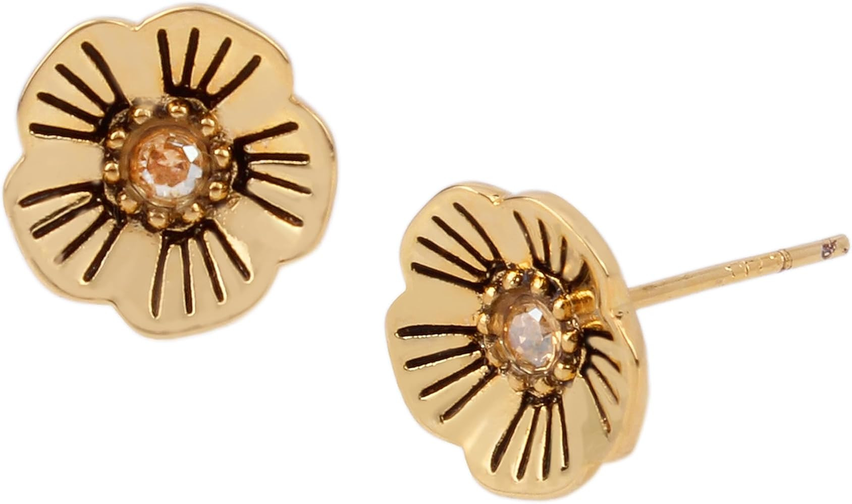 COACH Tea Rose Stud Earrings | Amazon (US)