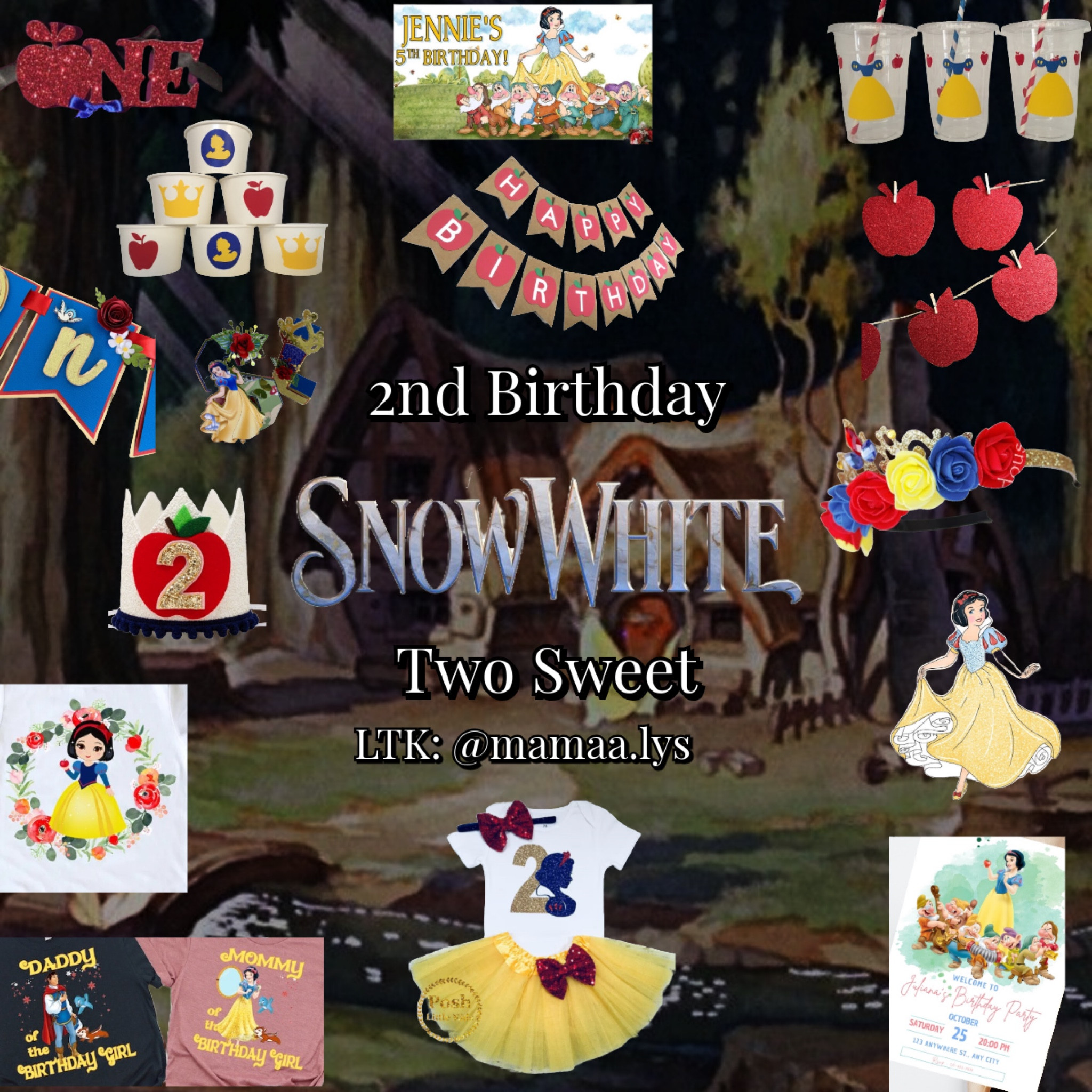 Two Sweet 🍎 Snow White second birthday | Disney Princess second birthday | Disney second birthday 

#LTKparties #LTKkids #LTKfamily