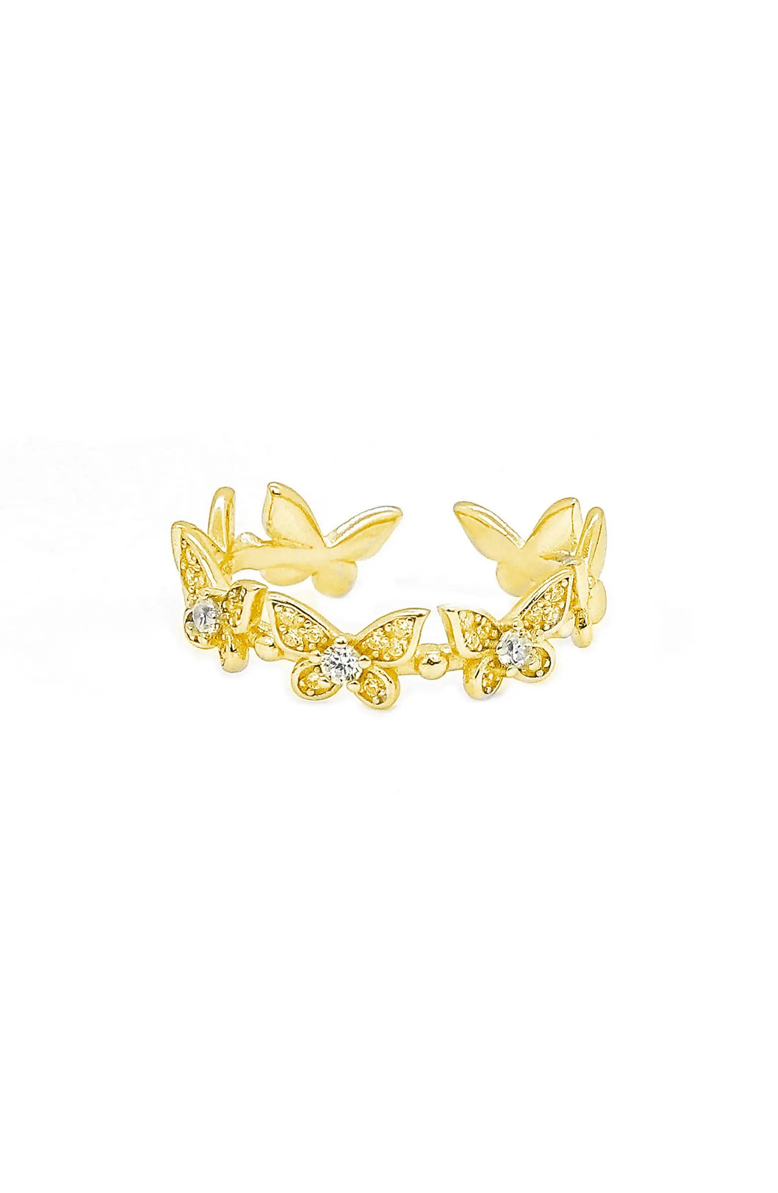 LA MENO Butterfly Crown Ring | Nordstrom | Nordstrom