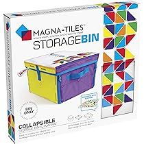 Magna-Tiles Storage Bin & Interactive Play-Mat, Collapsible Storage Bin with Handles for Playroom... | Amazon (US)