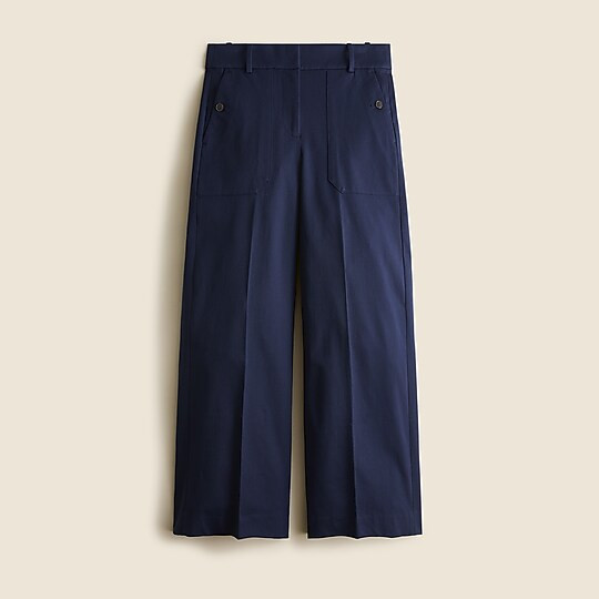 Sydney wide-leg pant in bi-stretch cotton | J. Crew US