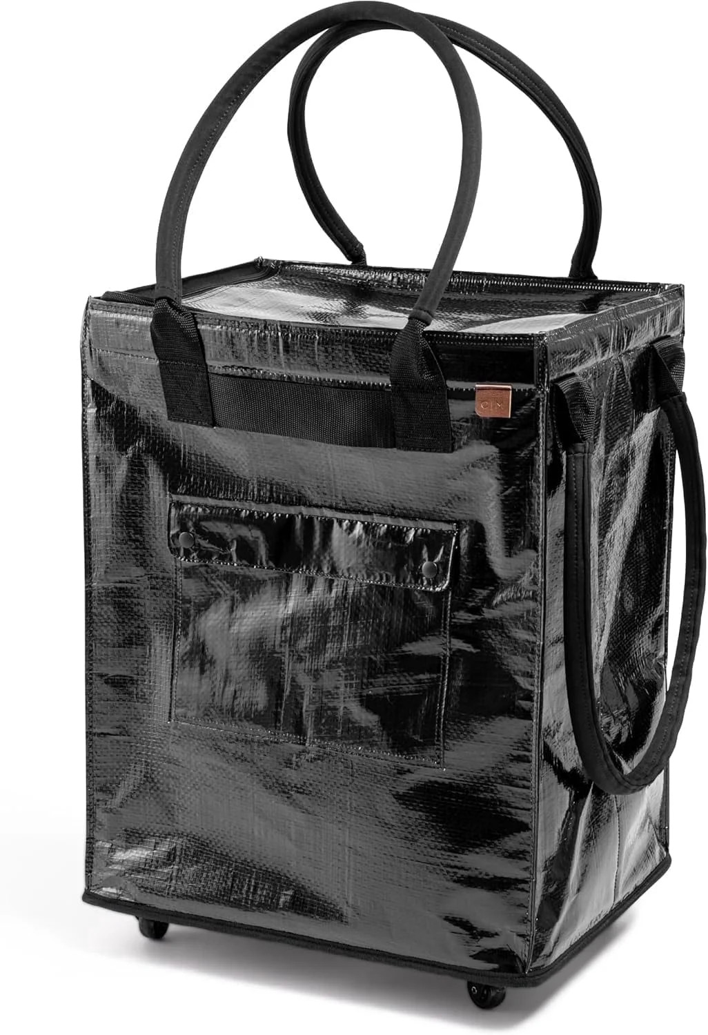 CleverMade Rolling Laundry Hauler - 90L - Black (1PK) | Walmart (US)