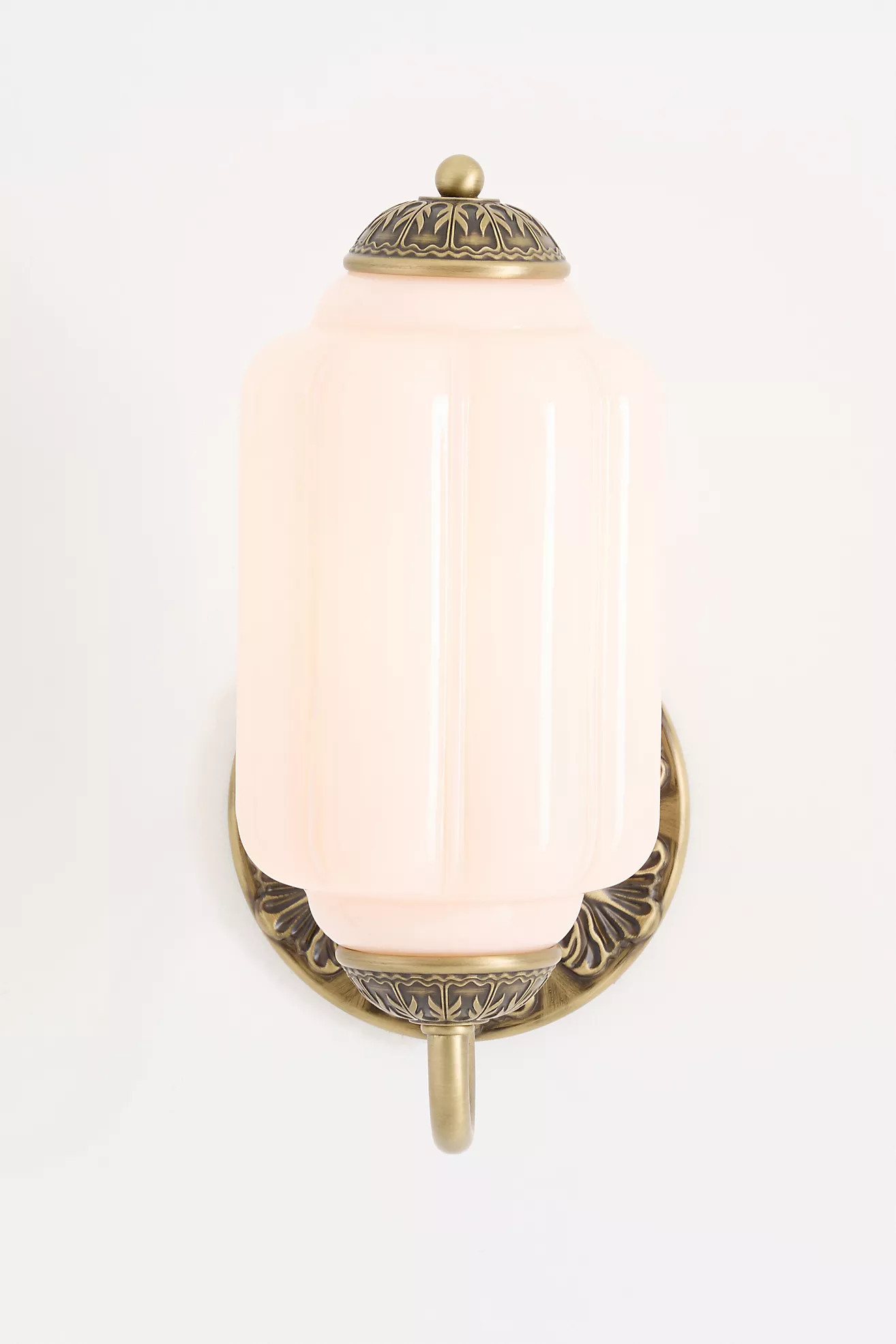 The Eloise Scallop Milk Glass Sconce Wall Light | Anthropologie (US)
