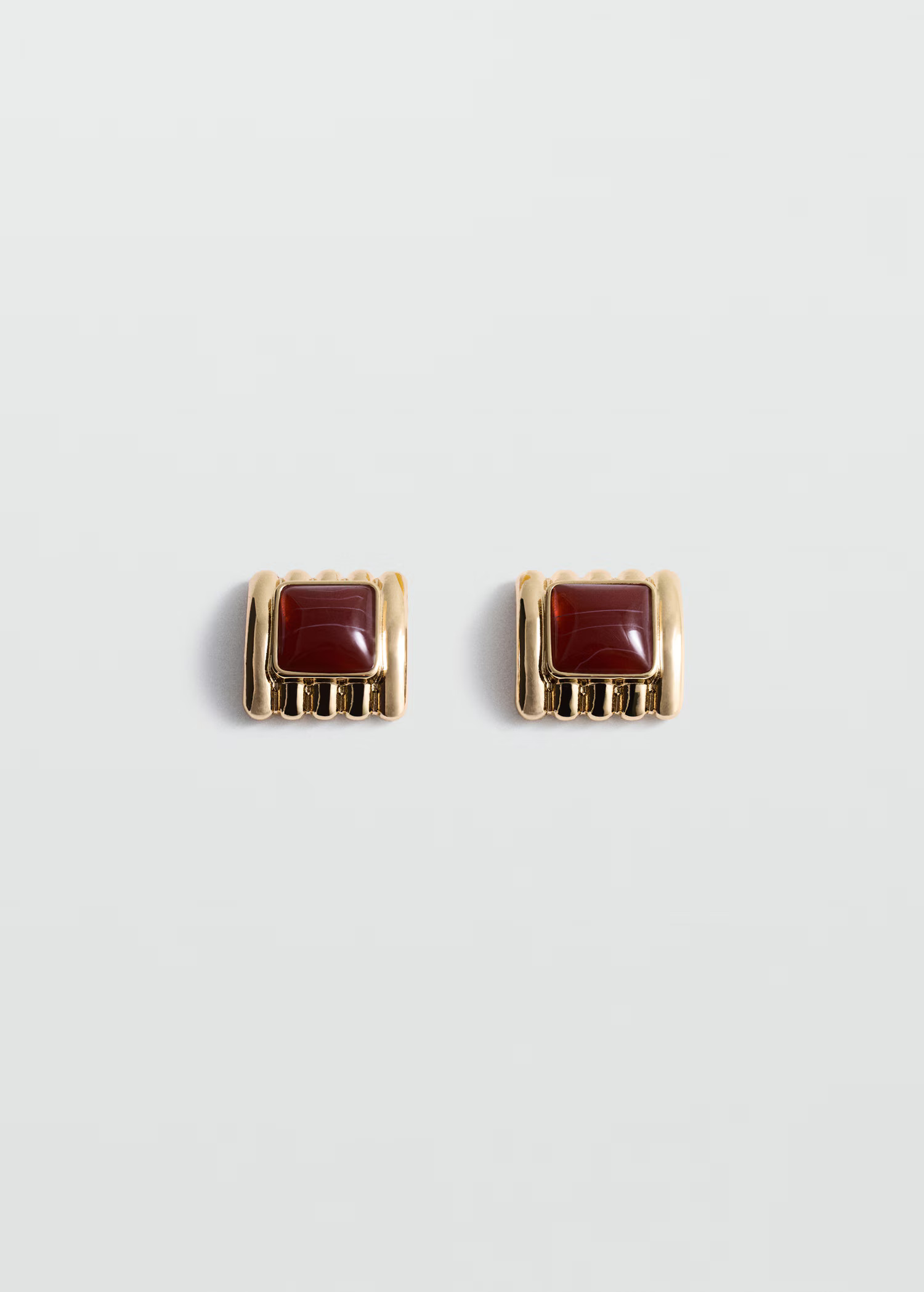 Square bead earrings - Women | MANGO USA | Mango (US/MX/AU)