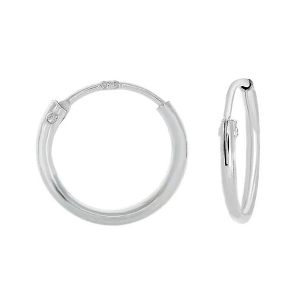 Sterling Silver 10mm Skinny Hoop Earrings (Set of 6) | Bed Bath & Beyond