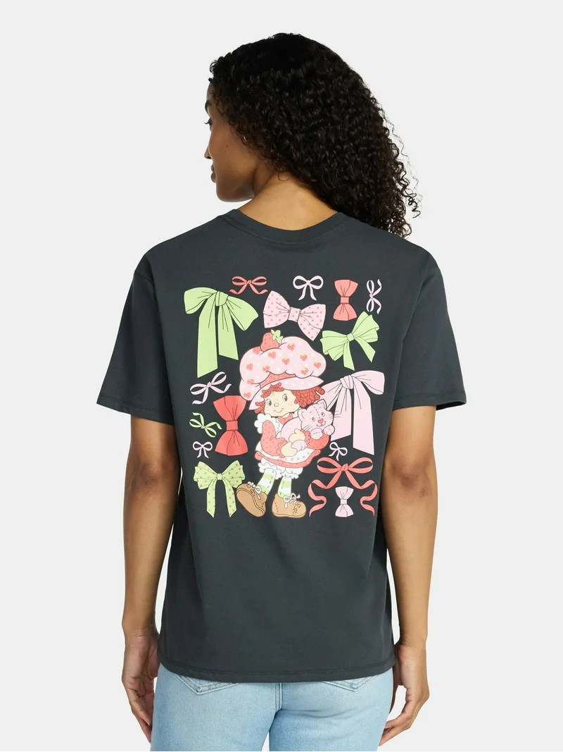 Strawberry Shortcake Women’s Berry Sweet Cotton Graphic T-Shirt, Sizes XXS-XXL | Walmart (US)