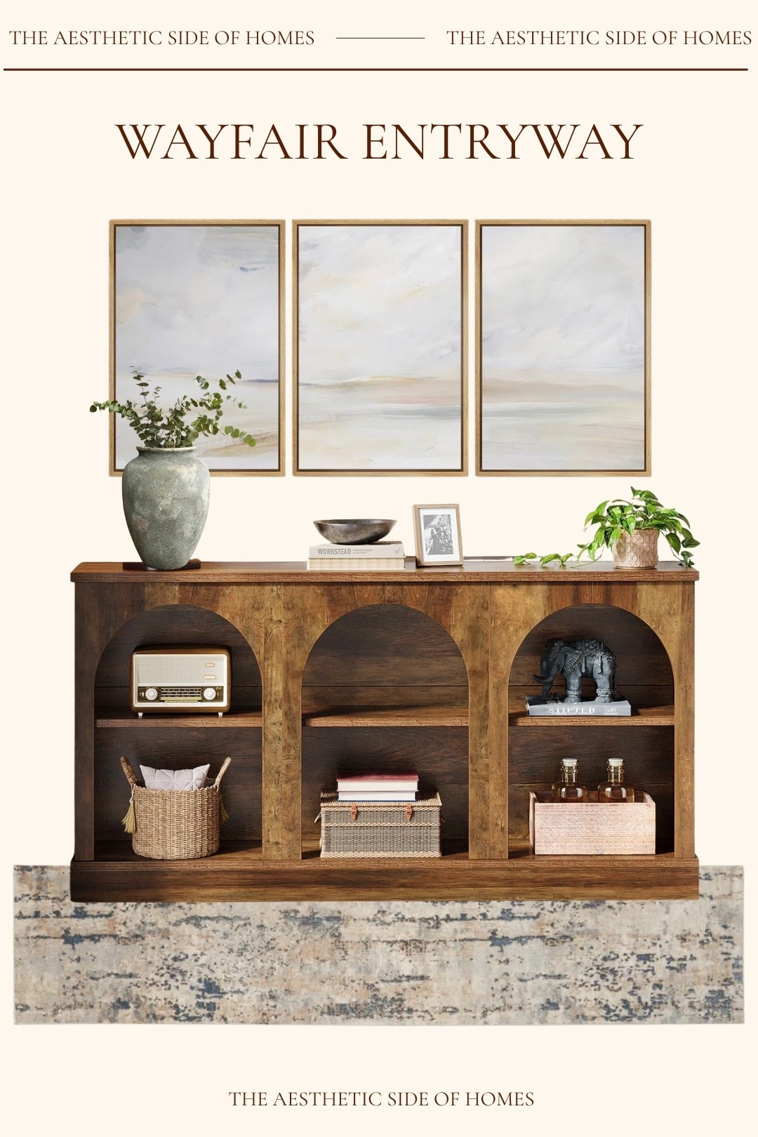 I love this arched cabinet! It’s is perfect for an entryway  

#LTKHome #LTKSeasonal #LTKmomlife