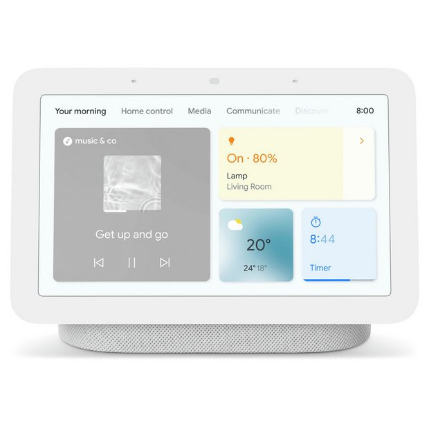 Buy Google Nest Hub 2nd Gen Smart Speaker With Screen - White | Smart speakers | Argos | argos.co.uk