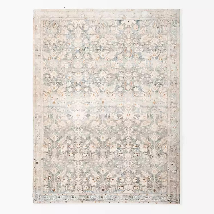 Rosette Denim Area Rug, 7x9 | Kirkland's Home