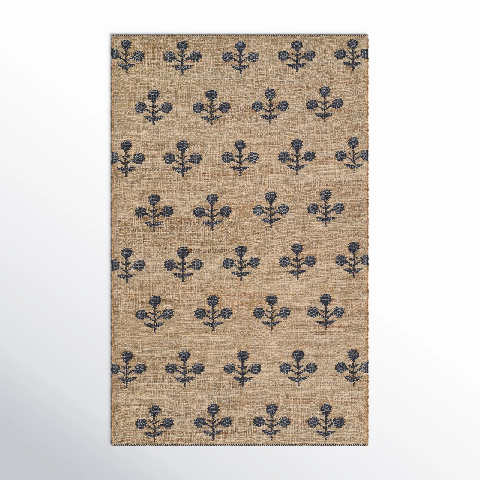 Erin Gates by Momeni Orchard Bloom Blue Hand Woven Wool and Jute Area Rug | Wayfair North America