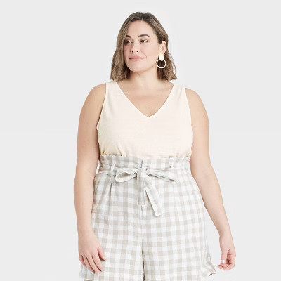 Women's Linen Tank Top - A New Day™ | Target