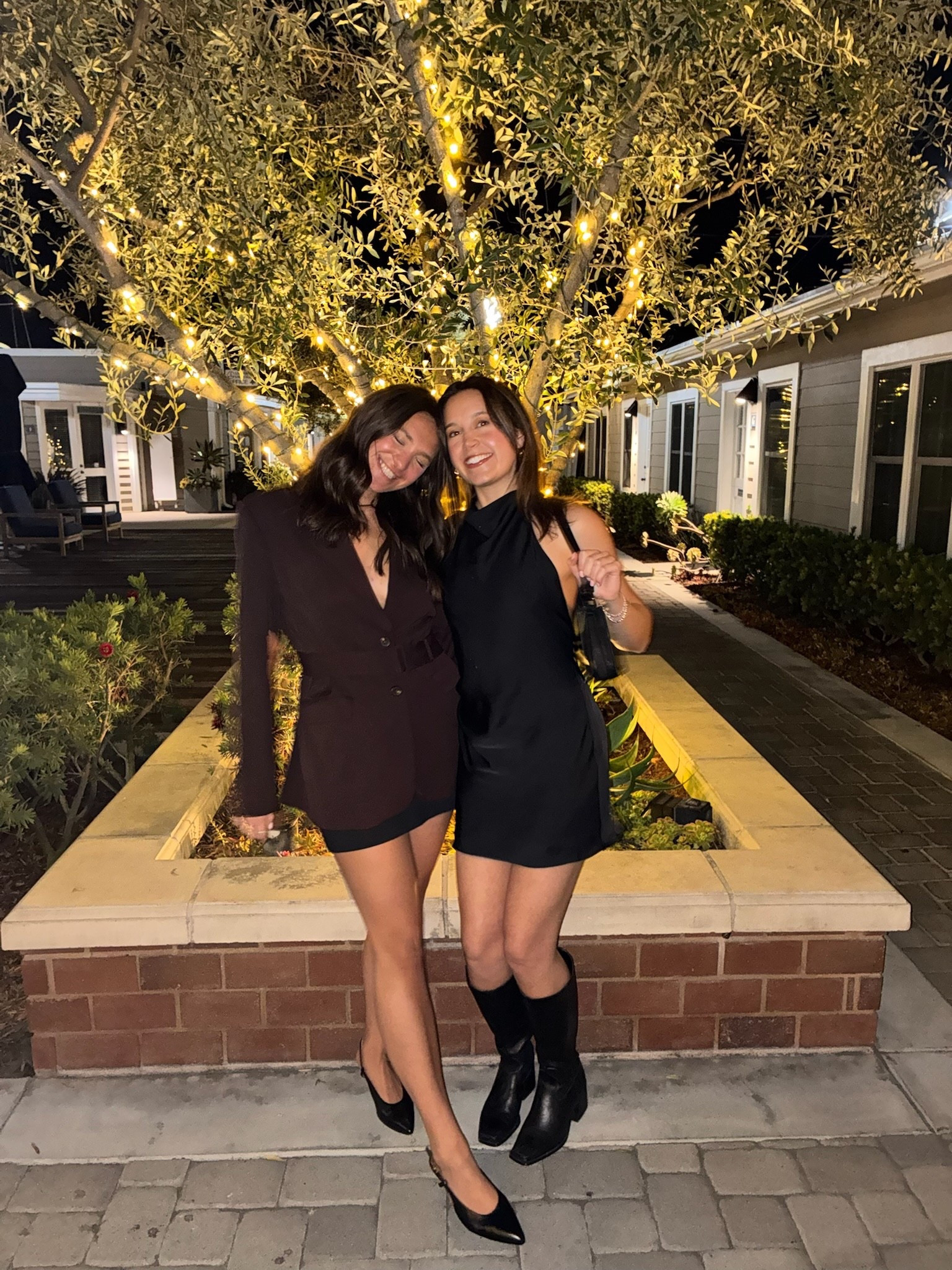 Girls night out🖤 mini black dress with high boots and a blazer combined with a skirt! Added some options to recreate this look for a colder seasonn 

#LTKTravel #LTKgrwm #LTKootd