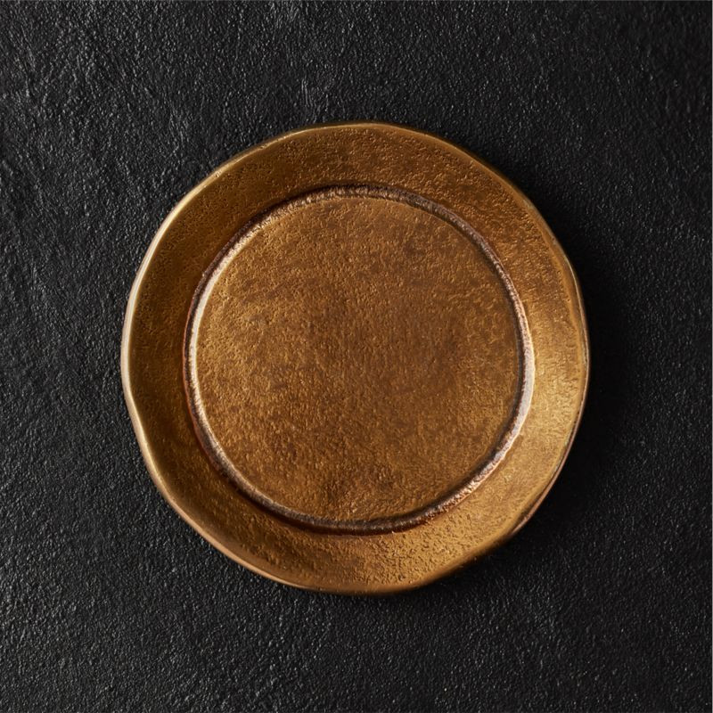 Tors Modern Bronze Pillar Candle Stand + Reviews | CB2 | CB2