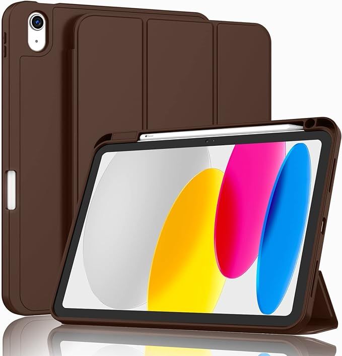 ZryXal New iPad 10th Generation Case 10.9 Inch 2022 with Pencil Holder, Smart iPad Case with Soft... | Amazon (US)