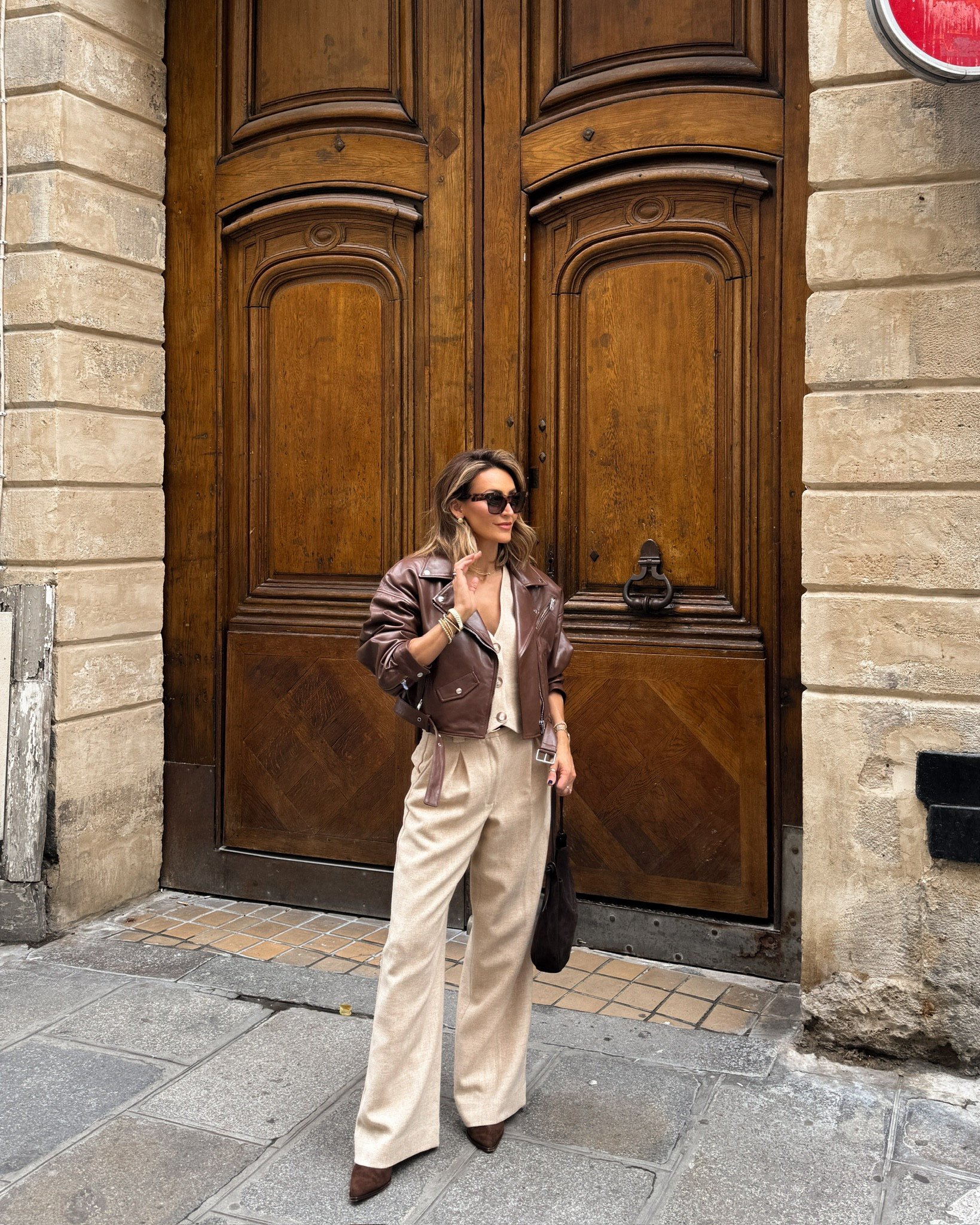 First day in Paris for fashion week! OOTD! The boots are the perfect height for walking, and I love accessorizing with all things deep brown!

#LTKStyleTip #LTKSeasonal #LTKTravel