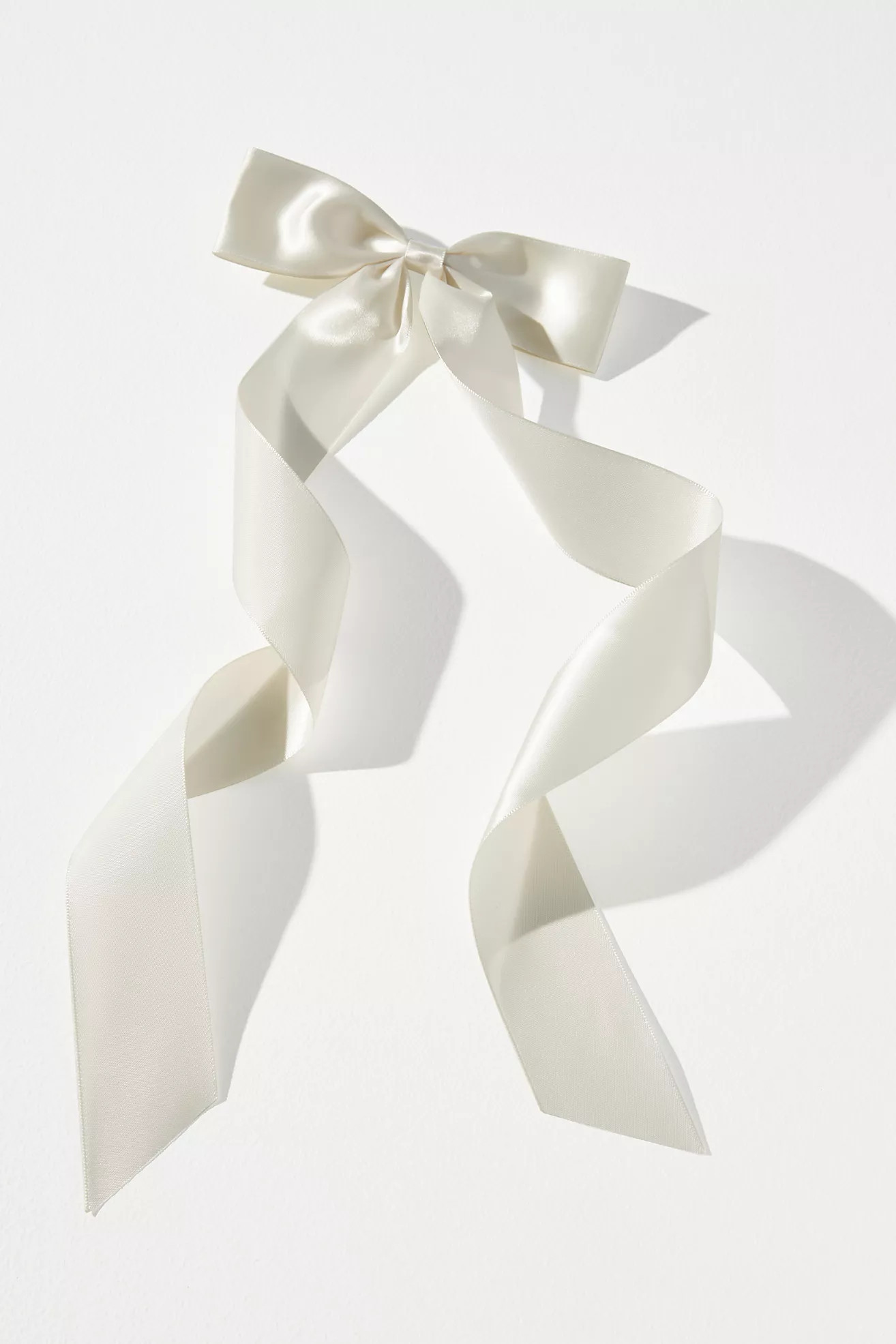 Satin Hair Bow Clip | Anthropologie (US)