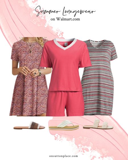 T-shirt dresses and short sets are summer loungewear perfection. @WalmartFashion has them all!
#WalmartPartner

t-dress, shorts set, v-neck dress, crochet sandals, flip flops, braided sandals

#LTKFind #LTKunder50 #LTKSeasonal