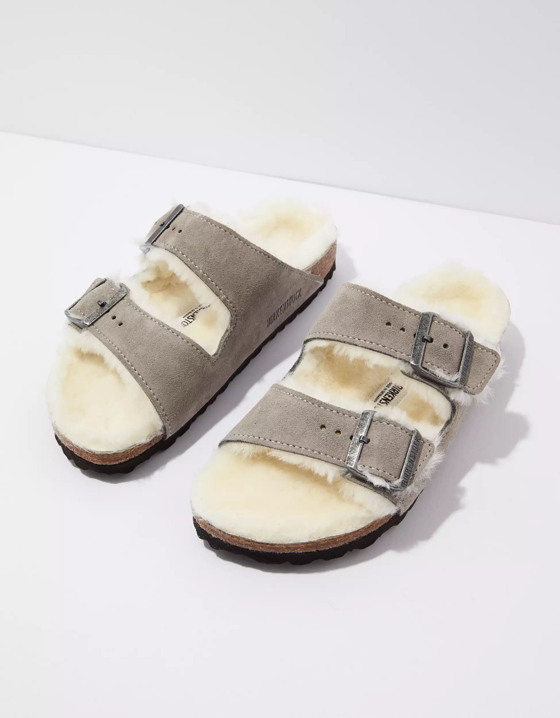 Birkenstock Women's Arizona Shearling Sandal | American Eagle Outfitters (US & CA)