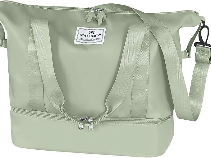 Travel Duffel Bag, Sports Gym Tote Carry on Bags for Women, Foldable Lightweight Overnight Should... | Amazon (US)