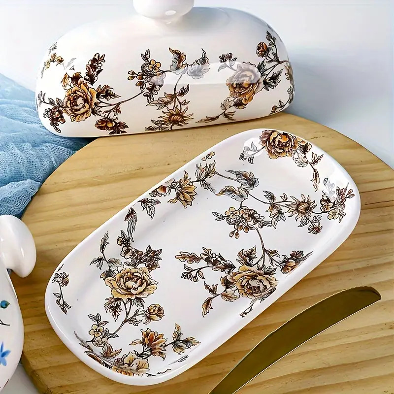 Ceramic Butter Dish Lid European american Style Creative - Temu | Temu Affiliate Program
