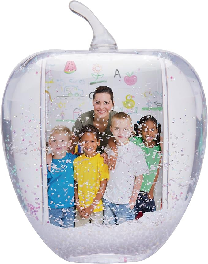 Apple Photo Snow Globe - Holds 2 photos | Amazon (US)