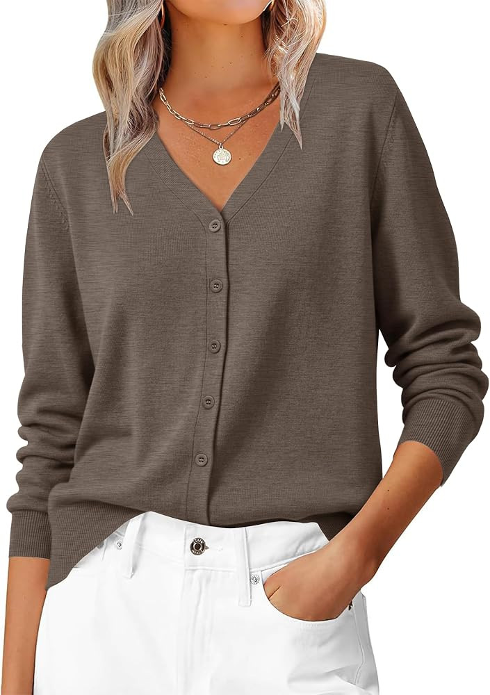 ZESICA Women's Wool Blend Lightweight Cardigan Sweaters 2026 Fall Outfits | Amazon (US)