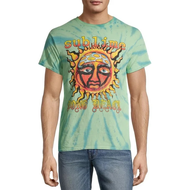Sublime Freedom Men's and Big Men's Tie Dye Graphic T-Shirt | Walmart (US)