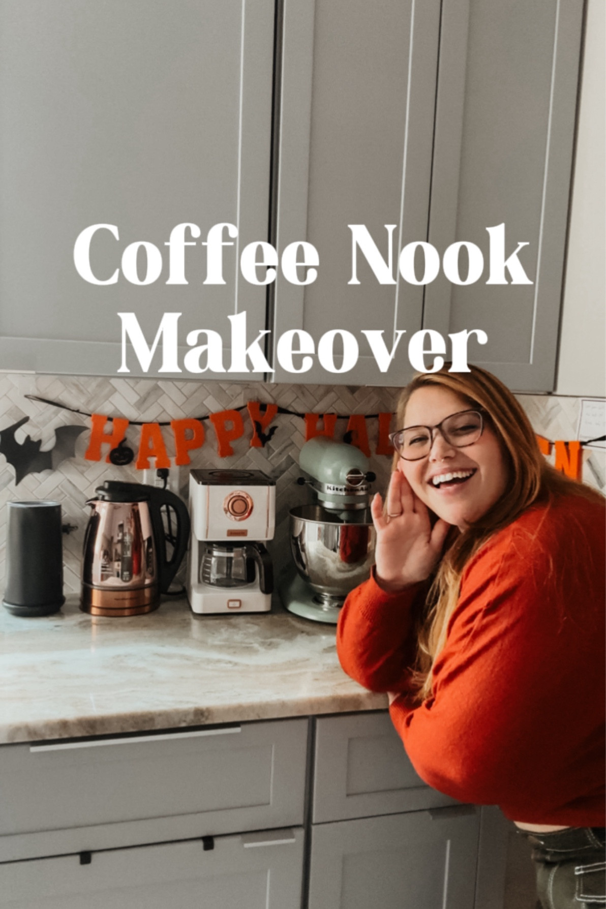 Coffee nook makeover under $100! So cute and cozy! 

#LTKVideo #LTKHome #LTKPlusSize