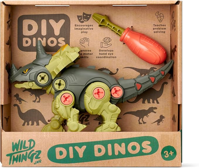 Wild Thingz DIY Dino - Centrosaurus Build & Play, Brown and Beige | Amazon (UK)