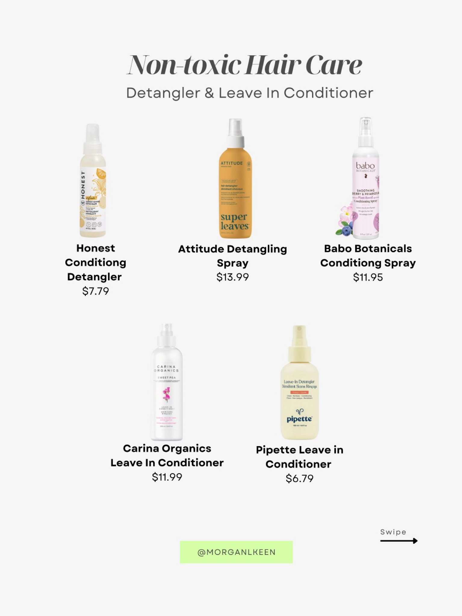 Non-toxic hair care under $20 