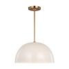 Generation Lighting Ivan 1-Light Blush Transitional Dimmable Indoor/Outdoor Pendant Light with Round Steel Shade 6000501-804 | The Home Depot