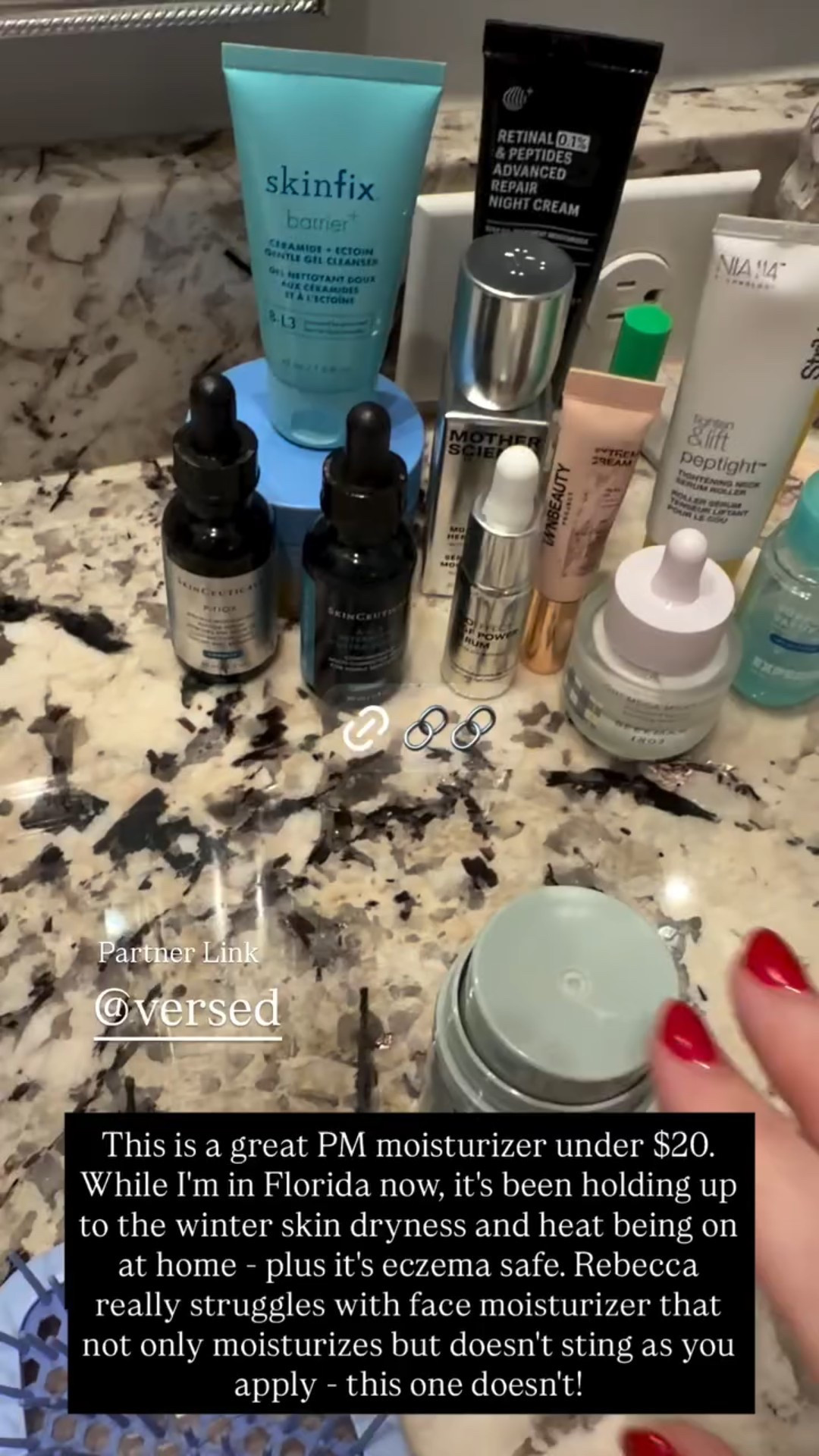 This is a great PM moisturizer under $20. While I'm in Florida now, it's been holding up to the winter skin dryness and heat being on at home - plus it's eczema safe. Rebecca really struggles with face moisturizer that not only moisturizes but doesn't sting as you apply - this one doesn't!  @versed  Partner Link

#LTKdayinmylife #LTKBeauty #LTKgrwm