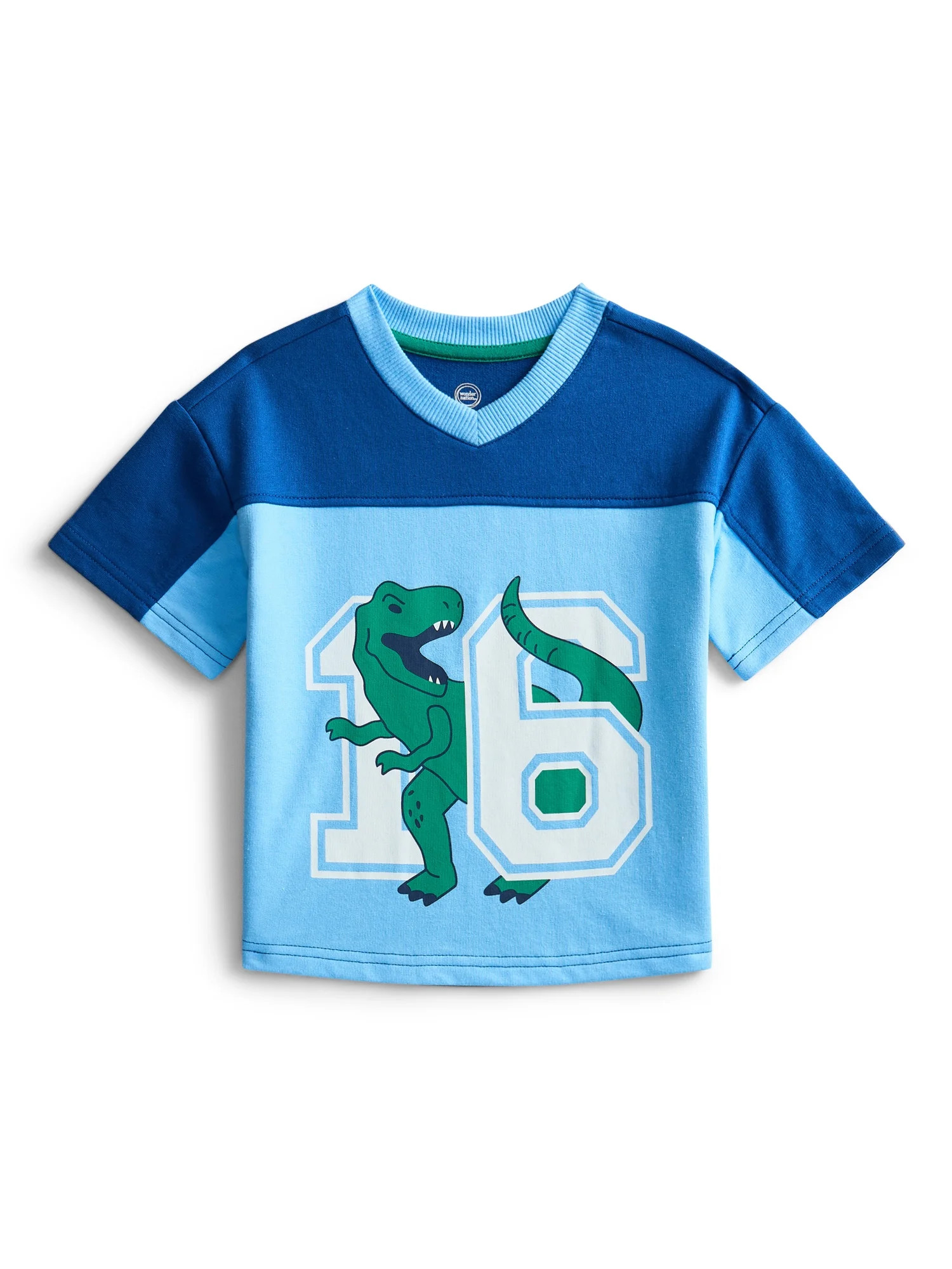 Wonder Nation Toddler Boys Graphic Football Jersey Top with Short Sleeves, Sizes 12M-5T | Walmart (US)