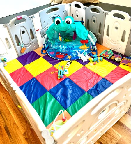 Baby safe zone! This gives me so much peace, I hate how small a pack and play is for Sonny to have his toys in so I got the next best thing! Now I can go to the bathroom and not be afraid of him being alone for a couple seconds. 

#LTKhome #LTKbaby #LTKbump