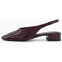 Mango Block Heel Leather Shoes - Red | Very (UK)