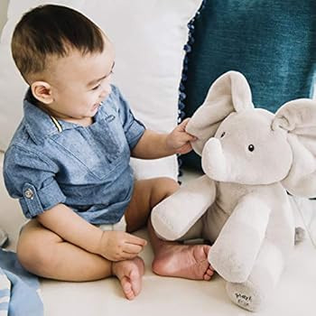 GUND Baby Animated Flappy The Elephant Stuffed Animal Plush, Gray, 12" | Amazon (US)