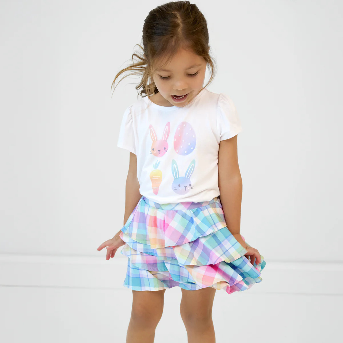 Ombré Easter Puff Sleeve Tee | Little Sleepies