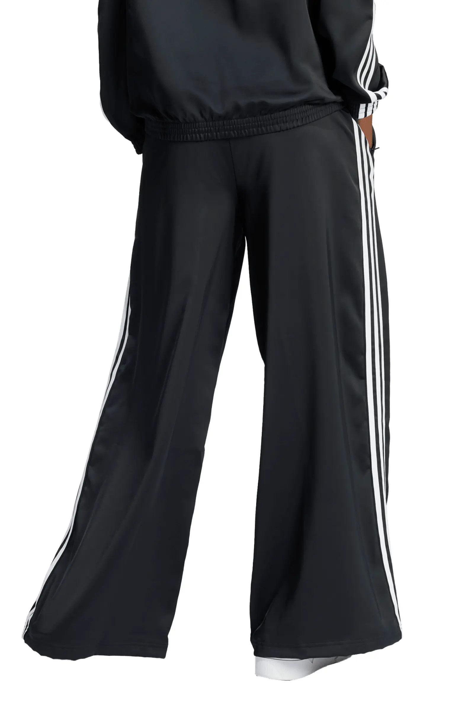 Recycled Polyester Satin Wide Leg Track Pants | Nordstrom