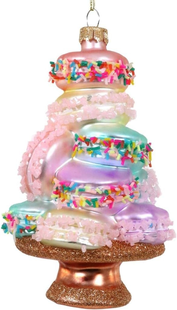 Cody Foster & Co - Plated Macarons Blown Glass Ornament | Amazon (US)