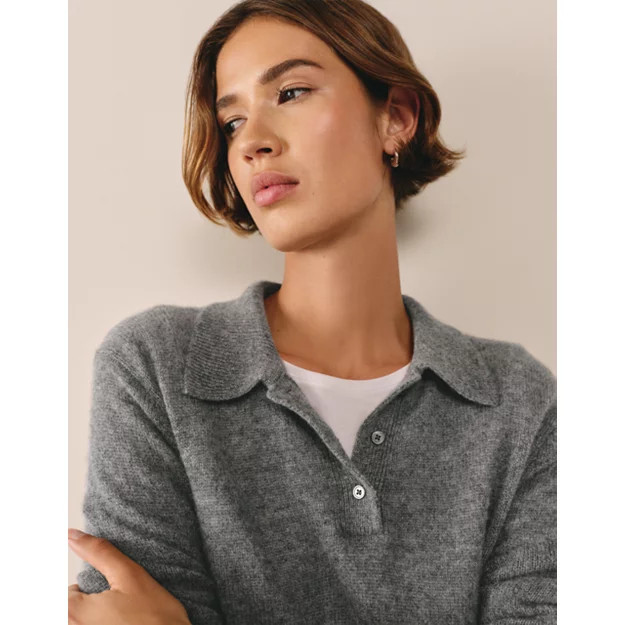 Layering Cashmere Collared Jumper | The White Company UK & ROW